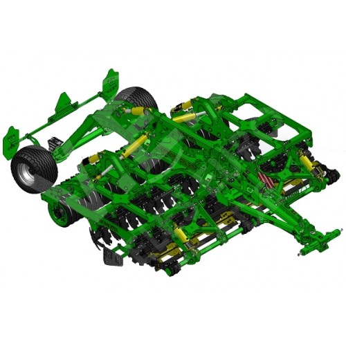 Компактная дисковая борона KRONOS 4 с ножевыми катками прицепная