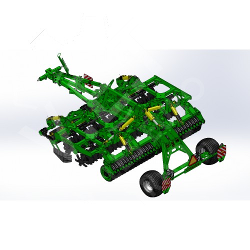 Компактная дисковая борона KRONOS 4 с ножевыми катками прицепная