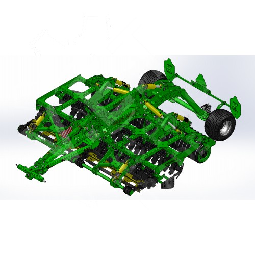 Компактная дисковая борона KRONOS 4 с ножевыми катками прицепная