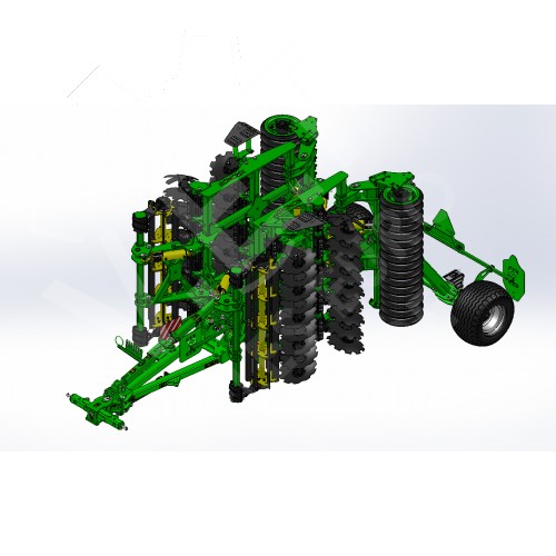 Компактная дисковая борона KRONOS 4 с ножевыми катками прицепная