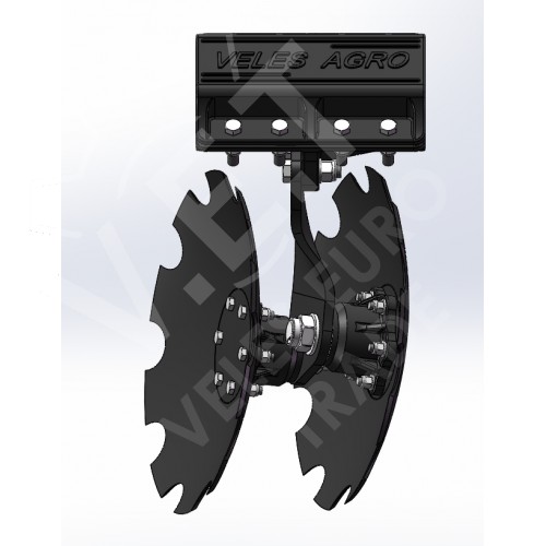 Компактная дисковая борона KRONOS 11 с ножевыми катками прицепная