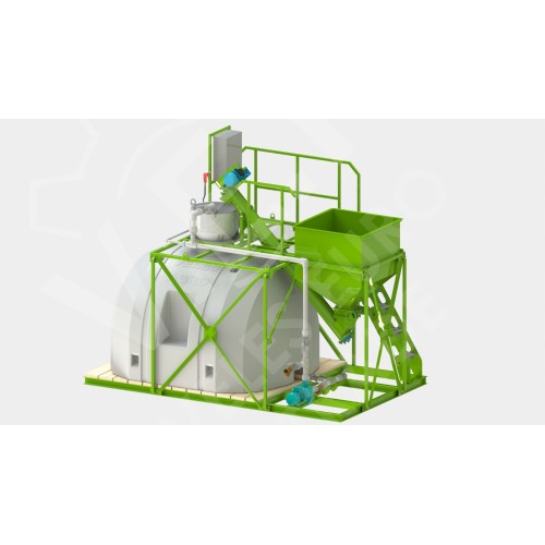 Узел для приготовления жидких концентрированных удобрений