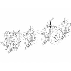 Плуг трехкорпусный навесной PNVB 3‒40+1 с предплужником