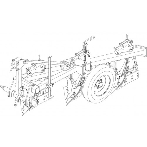 Плуг трехкорпусный навесной PNVB 3‒40+1 с предплужником