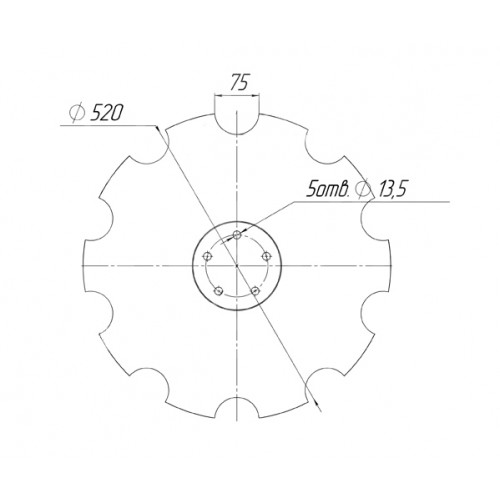 Диск Horsch Joker Ромашка 510 мм.