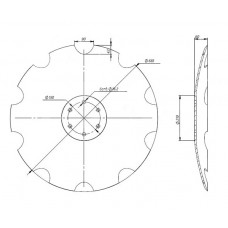 Диск Horsch Tiger Ромашка 683 мм