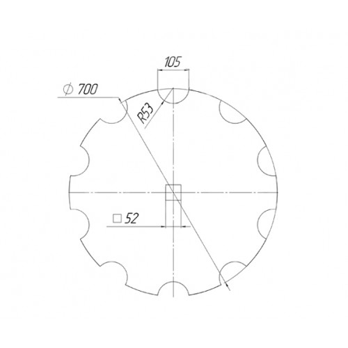 Диск Gregoire Besson Ромашка 700 мм