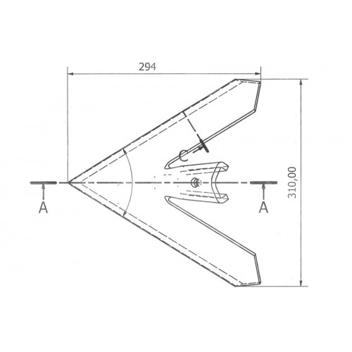 Лапа Bourgault 310 мм