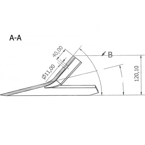 Лапа Bourgault 310 мм