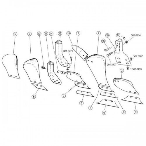 Башмак предплужника левый (4570843)