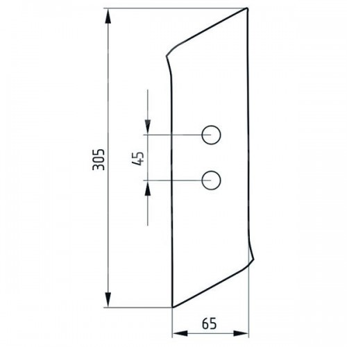 Долото плуга левое (1067280000)