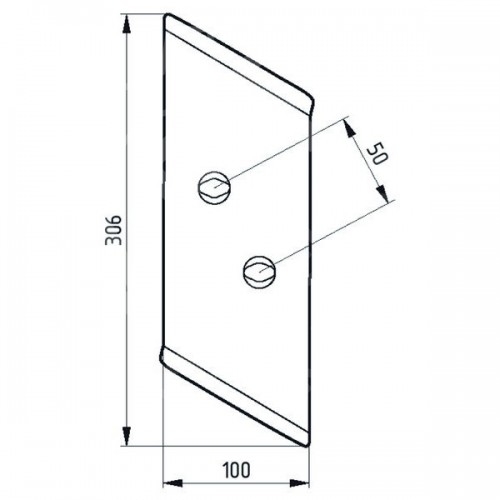Долото плуга правое (94608)