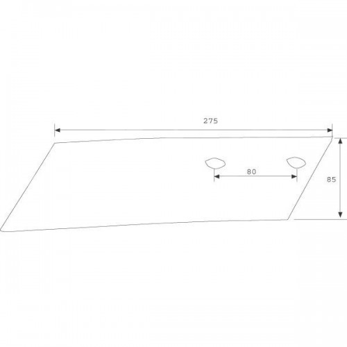 Долото плуга правое одностороннее 1448D (94610)