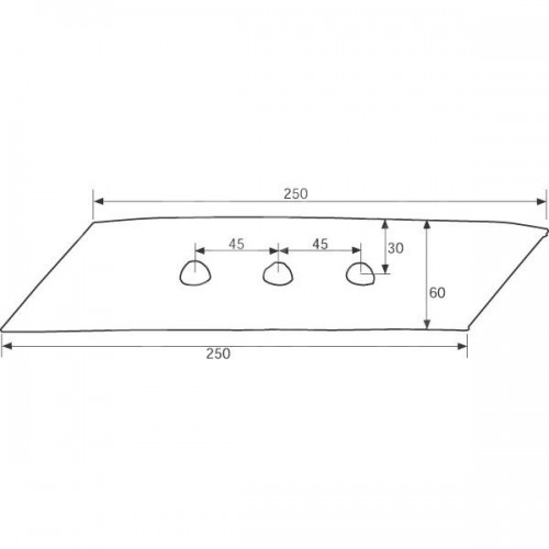 Долото правое MP332R (27082801)