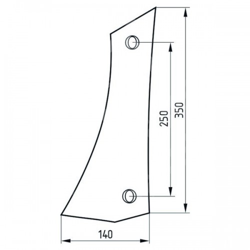 Грудь отвала левая 1813-A І (84083)
