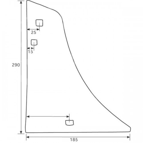 Грудь отвала правая VRP230-O (27080601)