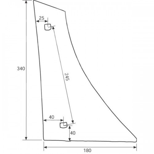 Грудь отвала правая VRP350 W (27510501)