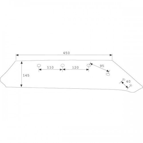 Лемех плуга правый (073006)
