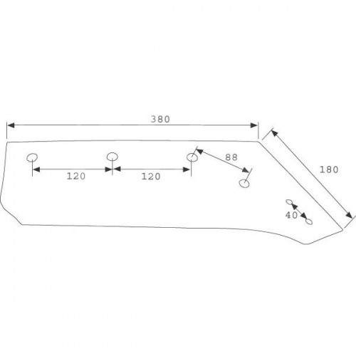 Лемех плуга правый (073054)