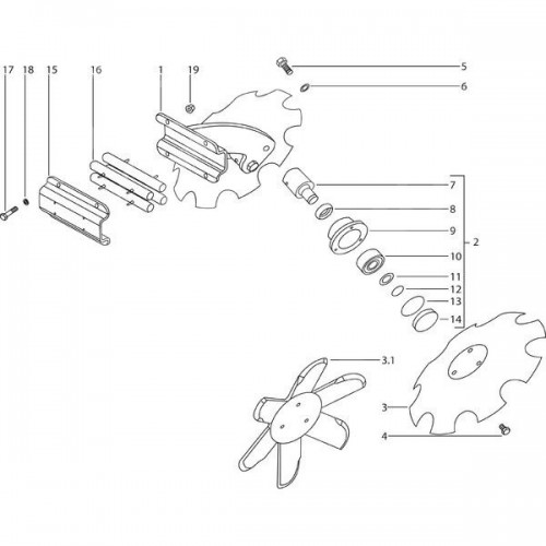 Кронштейн сошника длинный (23250100)