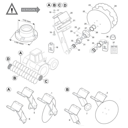 Ступица диска сеялки под 306 подшипник (78100486)